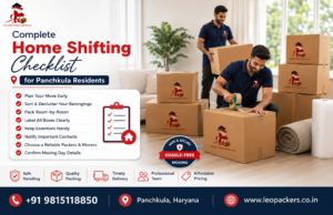 Complete Home Shifting Checklist for Panchkula Residents