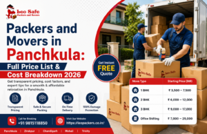 Packers and Movers in Panchkula: Full Price List & Cost Breakdown 2026