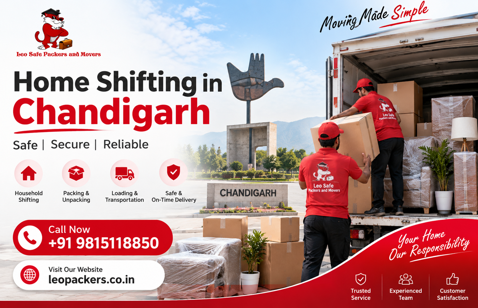 Home Shifting in Chandigarh