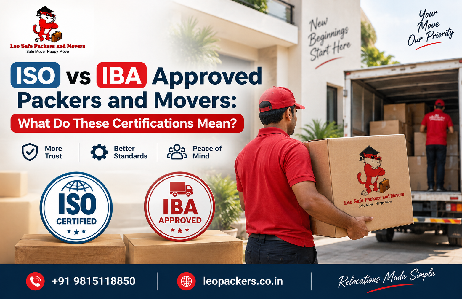 ISO vs IBA approved packers and movers