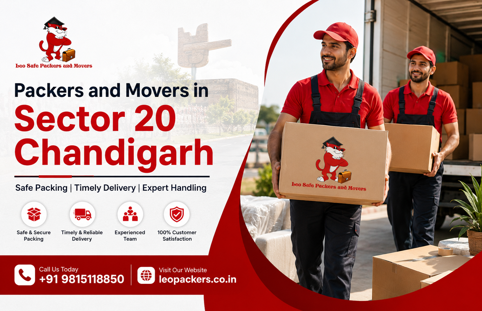 Packers and Movers in Sector 20 Chandigarh