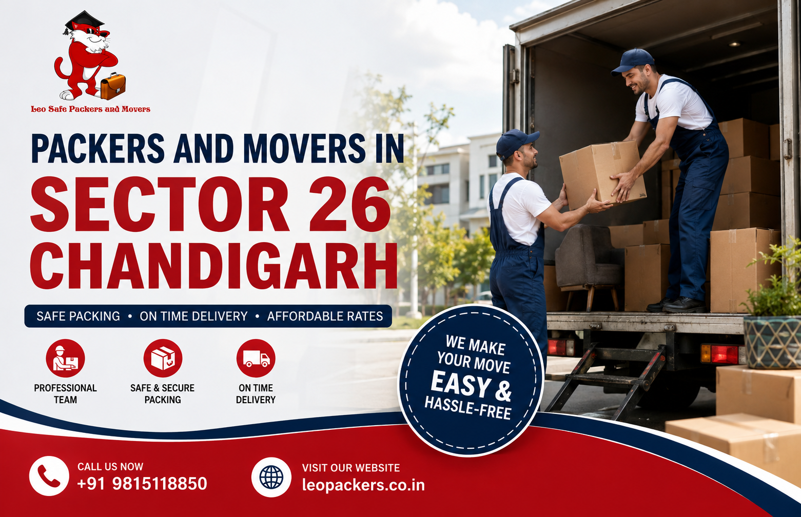 Packers and Movers in Sector 26 Chandigarh