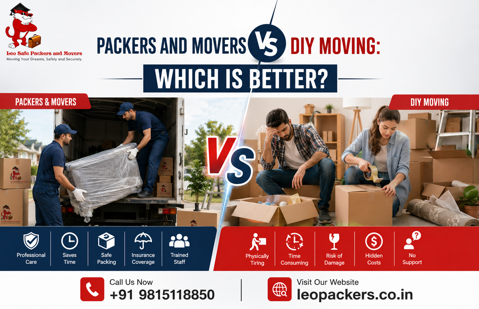 Packers and Movers vs DIY Moving