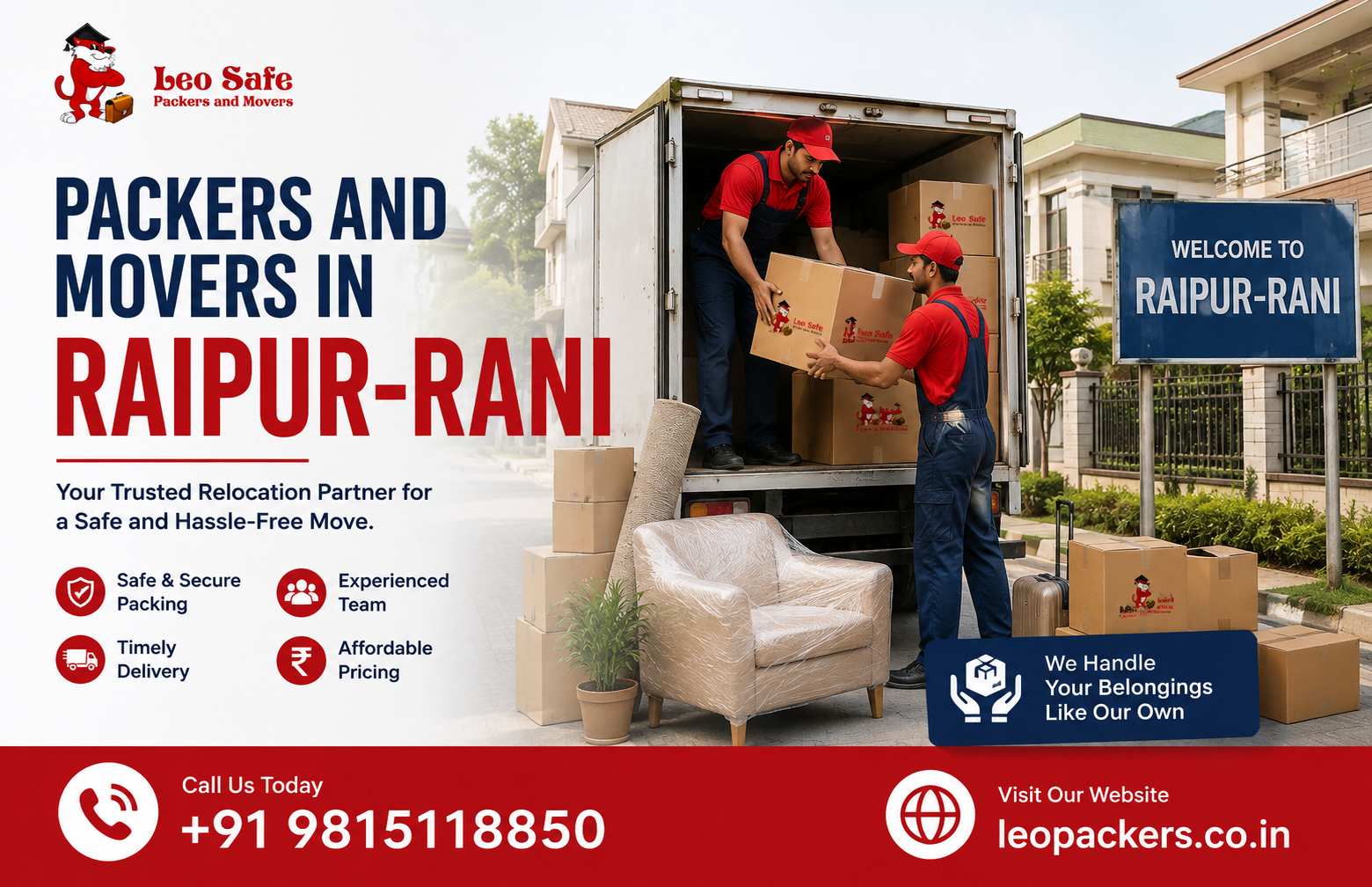 packers and movers in Raipur Rani